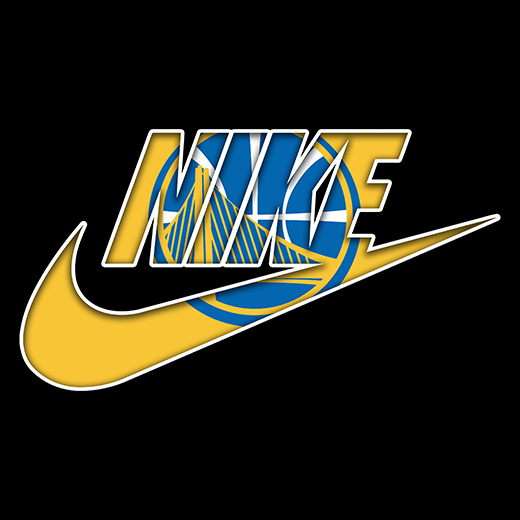 Golden State Warriors Nike logo iron on paper